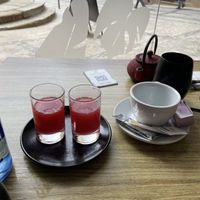 They delivered a complimentary watermelon agua fresca when we sat down    at Street & Soul in Toledo