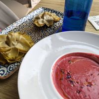 Cherry ceviche and truffle stuffed artichokes  at Street & Soul in Toledo