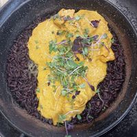 Arroz negro con seitán en salsa at Street & Soul in Toledo