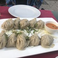 Vegan dumplings at Shiva in St Johann In Tirol