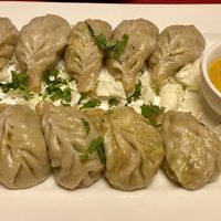 Vegan dumplings at Shiva in St Johann In Tirol