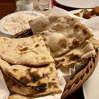 Vegan Naan bread at Shiva in St Johann In Tirol