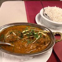 Vegan balls in Masala sauce  at Shiva in St Johann In Tirol