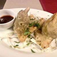 Vegan samosas   at Shiva in St Johann In Tirol