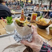 Veggie burrito without sour cream and 2 for 1 margaritas 4:30-6:30pm at Donki in Leuven