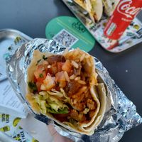 Chili sin carne burrito at Donki in Brussels