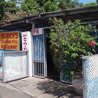 Outside the restaurant at Patrick's in St Georges