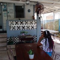 Inside. Sitting area at Patrick's in St Georges