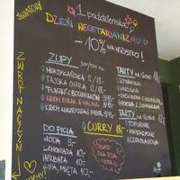 Menu at Las in Zakopane