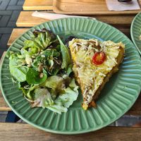 The quiche was real tasty! at Las in Zakopane