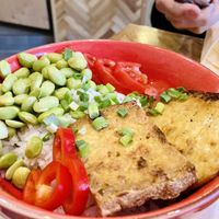 Tofu with rice made for our kid  at Las in Zakopane