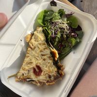 Vegan spinach quiche   at Las in Zakopane