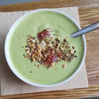 The cold cucumber soup (chlodnik) at Las in Zakopane