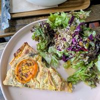 Corn and "ham" quiche at Las in Zakopane