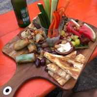 Shared platter at Café Bosch in Arnhem