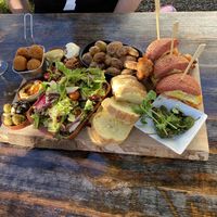 Veganized shared platter   at Café Bosch in Arnhem