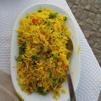Vegetable rice at Dawat in Tavira