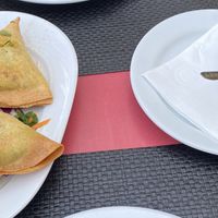 Vegetable Samosas  at Dawat in Tavira