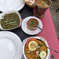 Tandoori Roti, Vegetables Biryani, Saag Aloo  at Dawat in Tavira