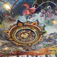 The ceiling (nothing to eat but looks great 😅)  at The World Family in Finisterre