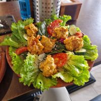 Falafel at The World Family in Finisterre