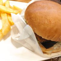 Wasabi burger at KOMEDA is in Tokyo