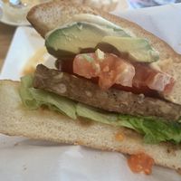 Burger. Patty tastes better than it looks! at KOMEDA is in Tokyo