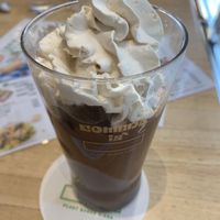 Ice cocoa with veg whip at KOMEDA is in Tokyo