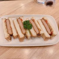 Katsu sandwich  at KOMEDA is in Tokyo