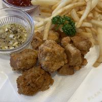 Fries & fried tofu   at KOMEDA is in Tokyo