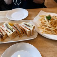 13Jan2023 Soy Meat and Lemon and potato flour fries. at KOMEDA is in Tokyo