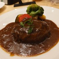 burger steak  at KOMEDA is in Tokyo