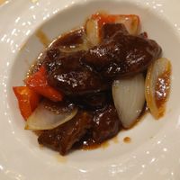 sweet and sour soy meat  at KOMEDA is in Tokyo