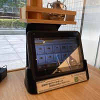 Order via tablet at KOMEDA is in Tokyo
