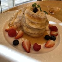 Fruit Pancakes 😍🥴  at KOMEDA is in Tokyo