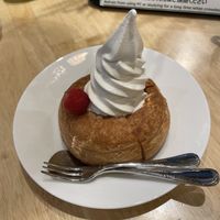 Pastry soft serve at KOMEDA is in Tokyo