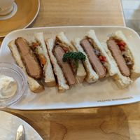 Ham cutlet sandwich at KOMEDA is in Tokyo