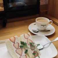 Strawberry sandwich   at KOMEDA is in Tokyo