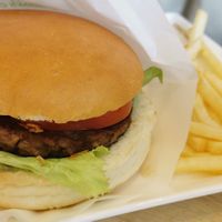 Vegan burger at KOMEDA is in Tokyo