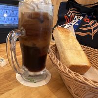 Coffee jelly and Toast  at KOMEDA is in Tokyo