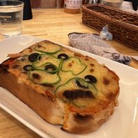 Pizza toast  at KOMEDA is in Tokyo