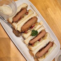 Soy Katsu sando at KOMEDA is in Tokyo