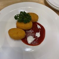 Cheese croquettes   at KOMEDA is in Tokyo
