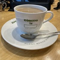 Oat milk coffee   at KOMEDA is in Tokyo