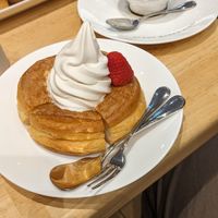 Vegan Shiro Noir (outside crispy, inside soft - yummy) at KOMEDA is in Tokyo