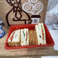 Potato salad sandwich- $8  at KOMEDA is in Tokyo