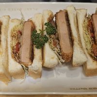 Pork cutlet sandwich at KOMEDA is in Tokyo