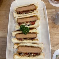 Soy sandwich. So good!!! Comes with two mayos if menu is confusing.  at KOMEDA is in Tokyo