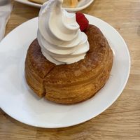 Forget what this was called. Pretty good but a lot for breakfast! That’s ice cream!    at KOMEDA is in Tokyo
