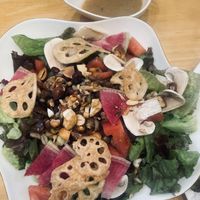 Salad with sesame dressing  at KOMEDA is in Tokyo